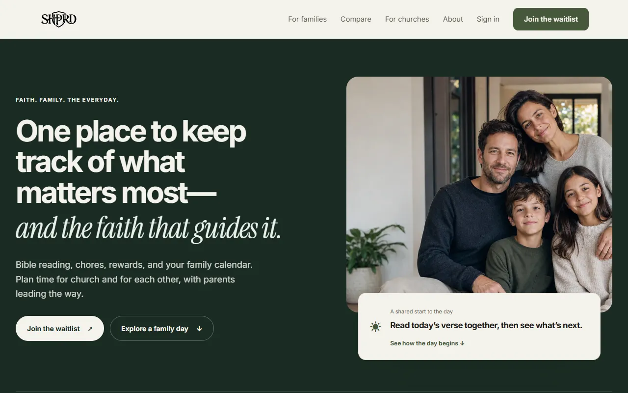 The shprd.us home page